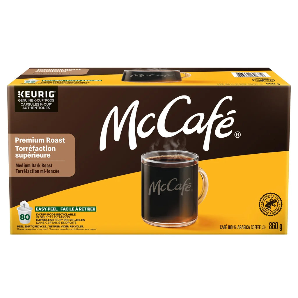 McCafé Premium Roast Coffee K-Cup Pods, 80-Count
