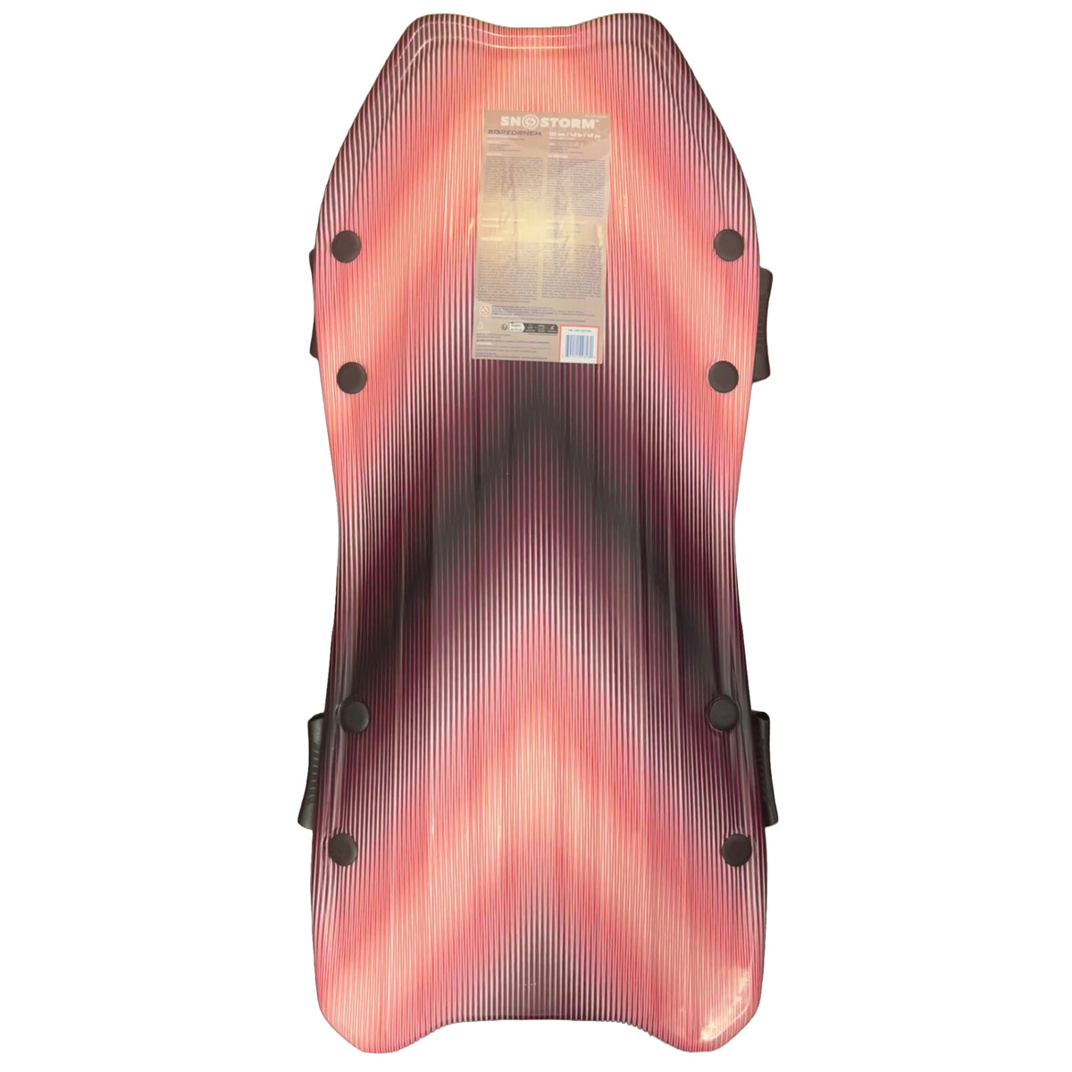 Sno‑Storm Snow Sled – Lightweight Foam Winter Sled for Youth & Adults, Durable EPS Core, Dual Grip Handles, Fast Toboggan Board for Snow Hills – Red