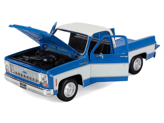 Maisto 1:18 1974 Chevrolet C10 Cheyenne Die-Cast Pickup Model Truck – Blue