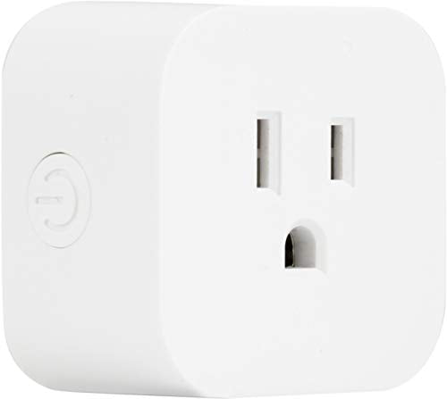 Enbrighten Wi-Fi Smart Light Switch, Indoor Micro Plug-In, 1 Grounded Outlet, No Hub Required, White | Model 51511