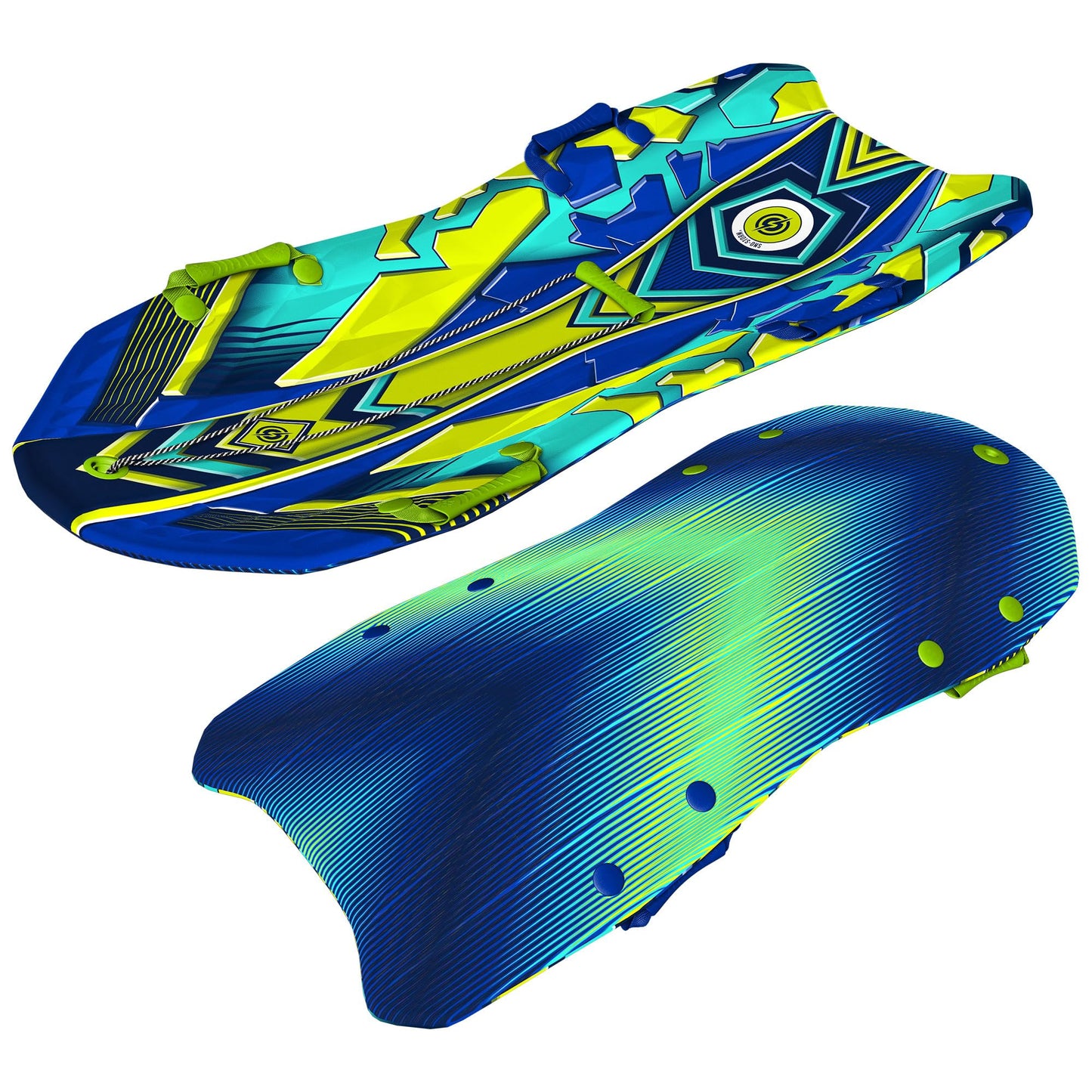 Sno-Storm Premium Foam Sno-Storm Snow Sled | Superior Foam Recreational Snow sled | Tow Rope and Handles | Sized for Youth and Adults | Contoured Deck Design | 50in-127cm Design Length