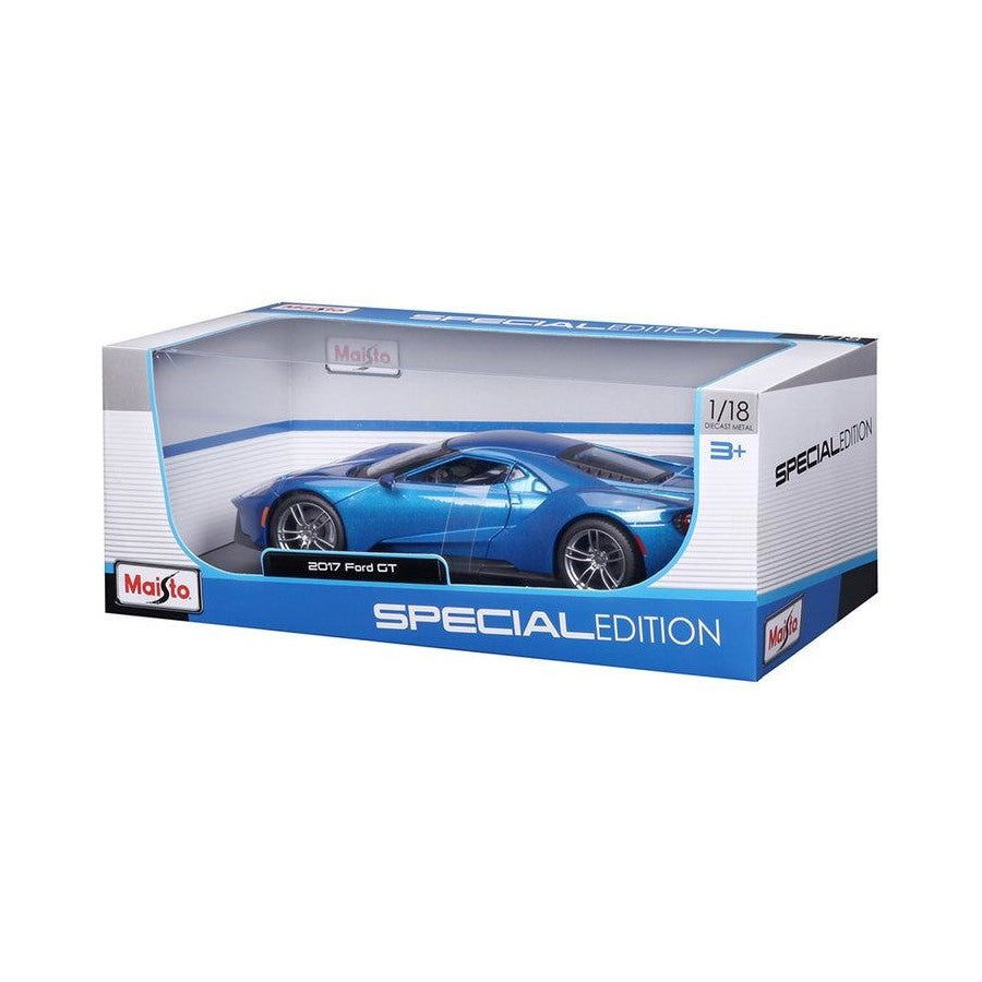 1:18 Scale 2017 Ford GT Die-Cast Model Car – Blue | Metal Alloy Replica Gift Collection