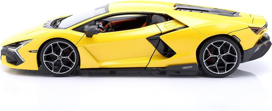 MAISTO 1:18 Lamborghini Revuelto 2023 Diecast Model Car – Yellow Giallo Inti Metallic, Collector-Grade Supercar Replica