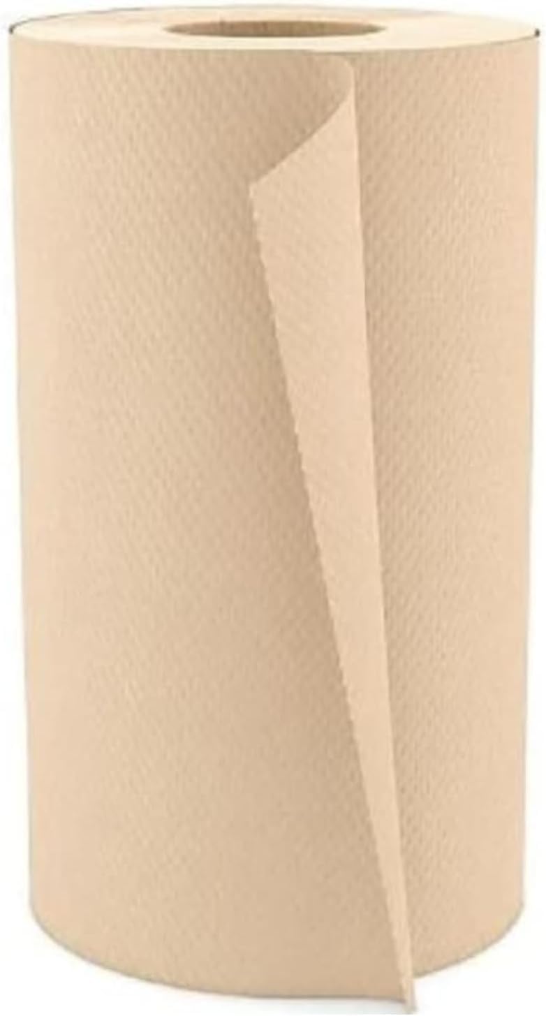 مناشف ورقية يدوية، مناشف ورقية بنية، عبوة من 24 قطعة | لفة مناشف ورقية بنية تجارية