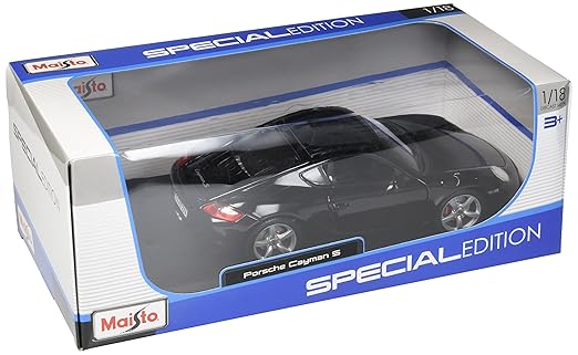 Maisto 1:18 Special Edition Porsche Cayman S Die-Cast Model Car – Collector Sport Coupe Replica