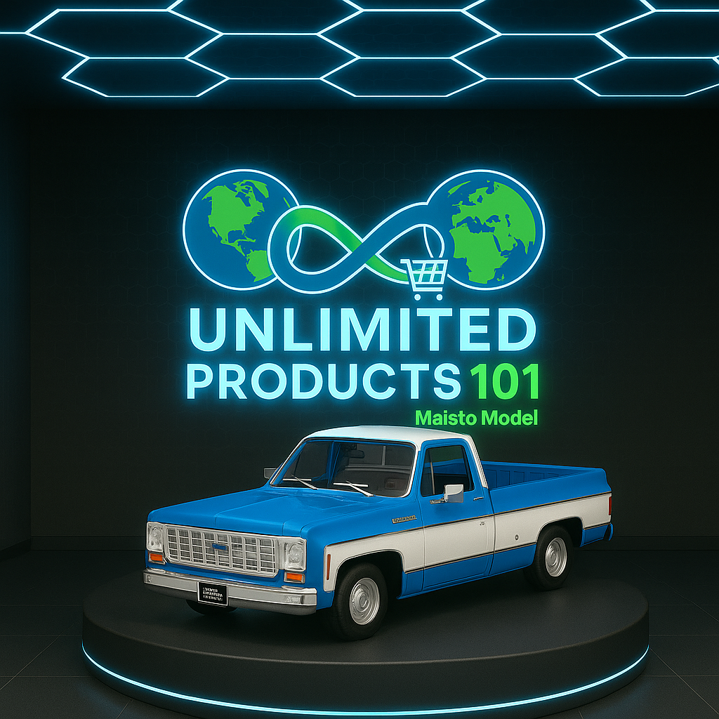 Maisto 1:18 1974 Chevrolet C10 Cheyenne Die-Cast Pickup Model Truck – Blue