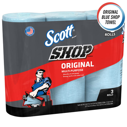 Scott Shop Towels Blue - Heavy Duty Paper Towels for Automotive & Workshop