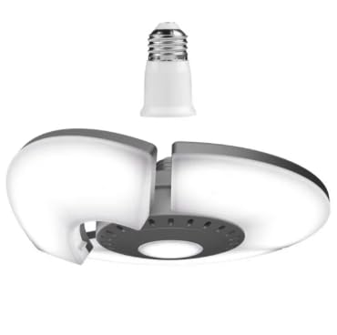 مصباح إنبرايتن متعدد الاستخدامات بتقنية LED قابل للتعديل يعمل بحساس الحركة - مزود بخاصية الإضاءة الاحتياطية في حالة انقطاع التيار الكهربائي و3 إعدادات للإضاءة