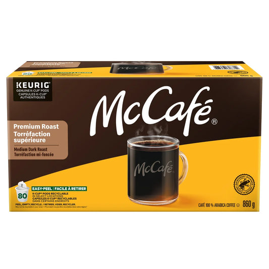McCafé Premium Roast Coffee K-Cup Pods, 80-Count