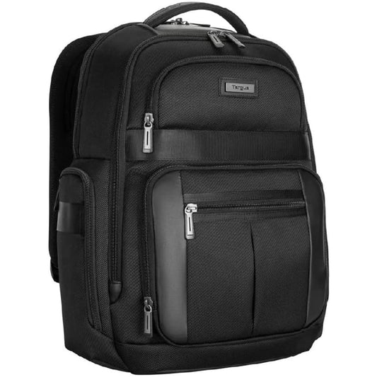 Targus TBB618 15–16" Mobile Elite Backpack – Black Laptop Bag with SafePort Protection & Expandable Pockets