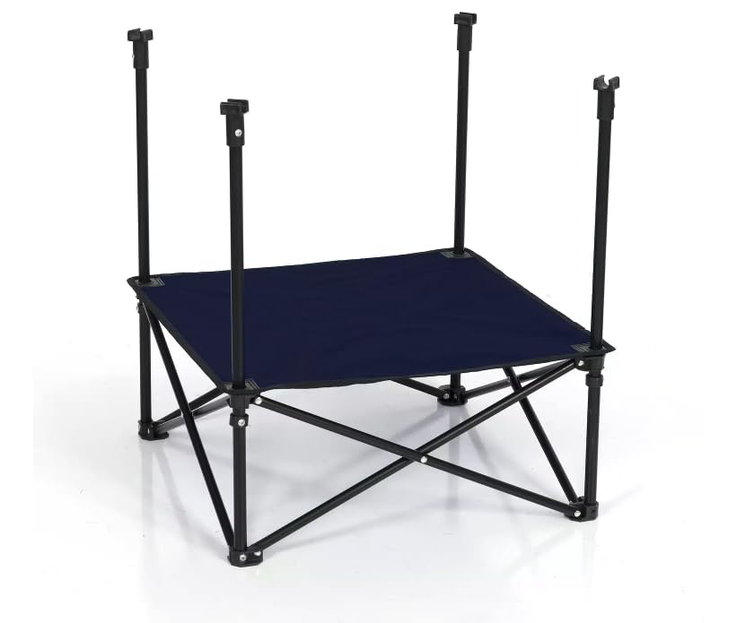 طاولة تخييم – طاولة خارجية خفيفة الوزن محمولة مع حاملات أكواب – طاولة قابلة للطي صغيرة الحجم للتخييم، والرحلات، والسيارات الترفيهية، والشواطئ، والنزهات