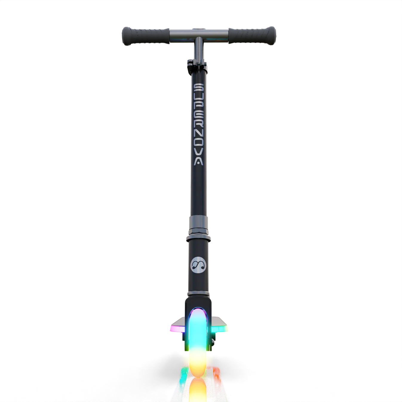 Supernova Kids Light-Up Scooter | Aluminium Frame, Adjustable Handlebar, Foldable | Ages 5+, Max 155 lbs