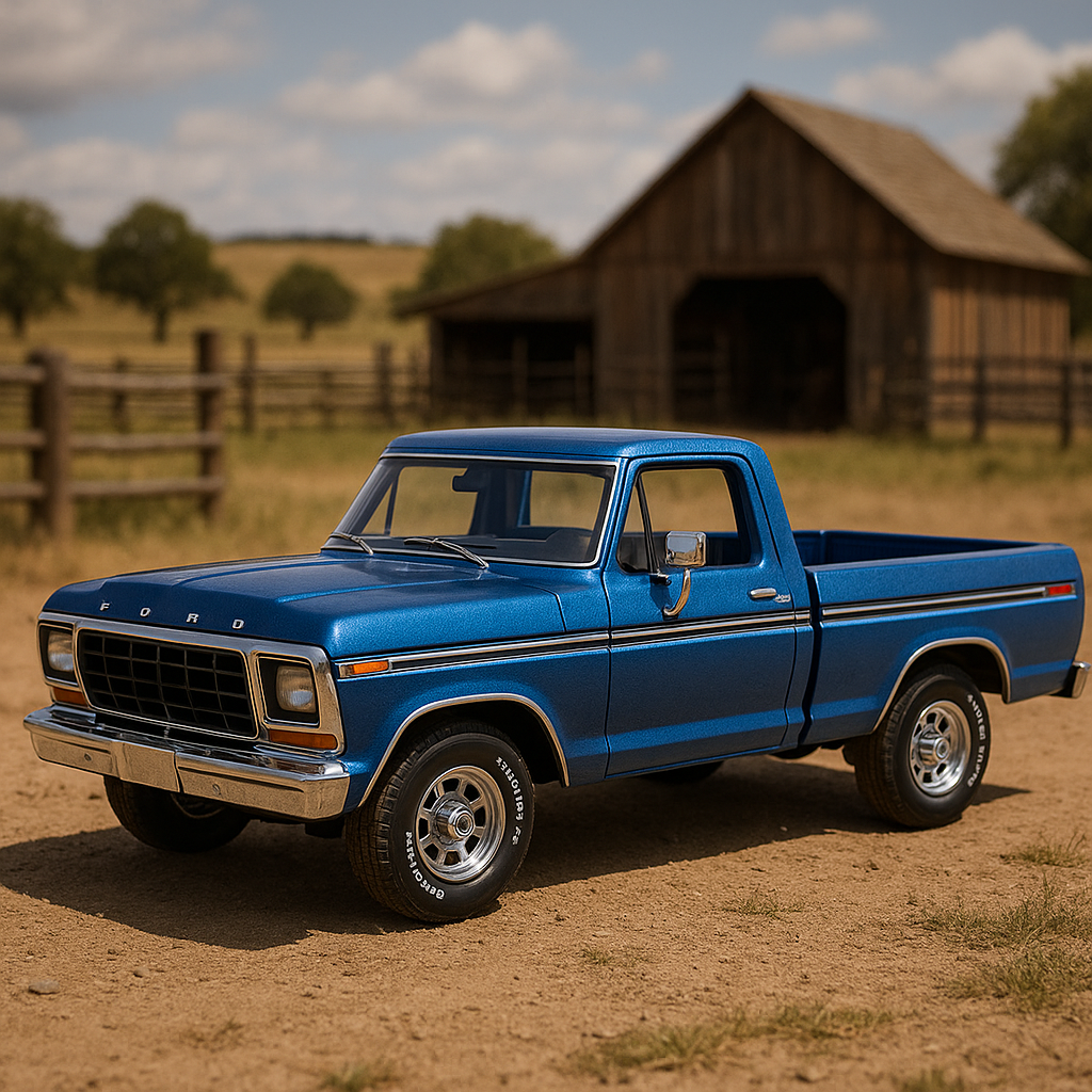 1:18 1979 Ford F-150 Pickup Truck Diecast Model – Classic Ford Pickup Alloy Edition