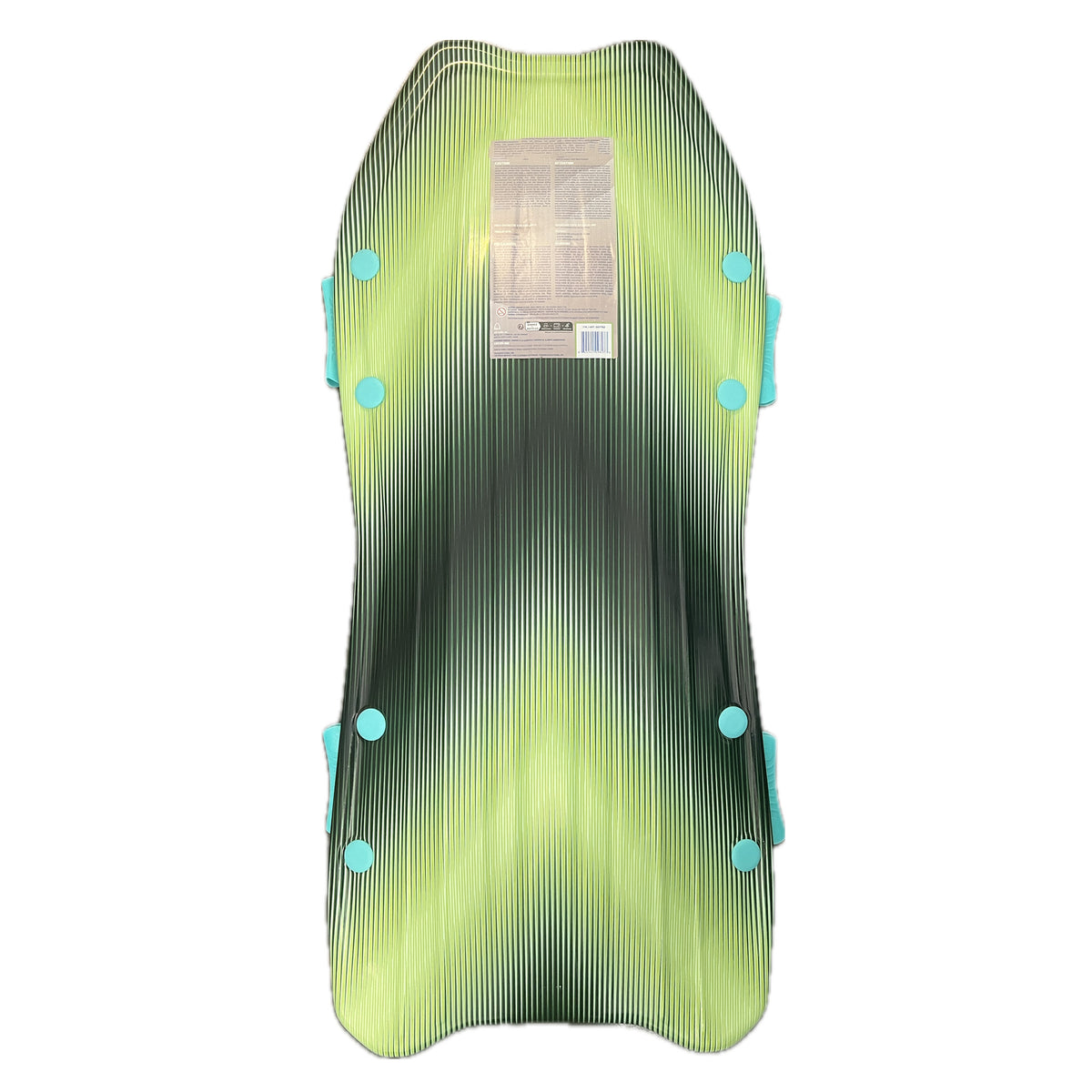 Sno‑Storm Snow Sled – Lightweight Foam Winter Sled for Youth & Adults, Durable EPS Core, Dual Grip Handles, Fast Toboggan Board for Snow Hills – Green
