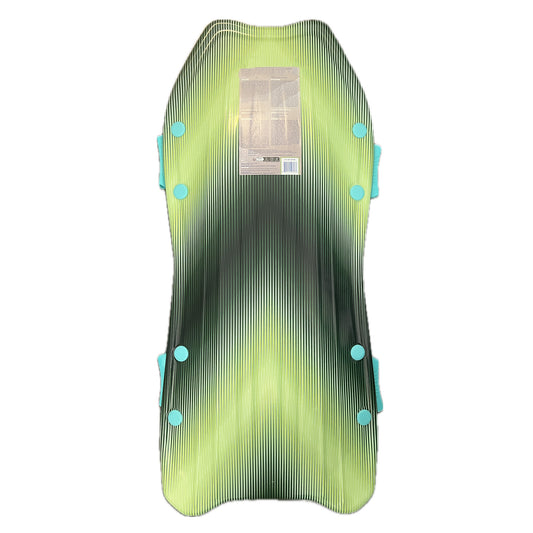 Sno‑Storm Snow Sled – Lightweight Foam Winter Sled for Youth & Adults, Durable EPS Core, Dual Grip Handles, Fast Toboggan Board for Snow Hills – Green