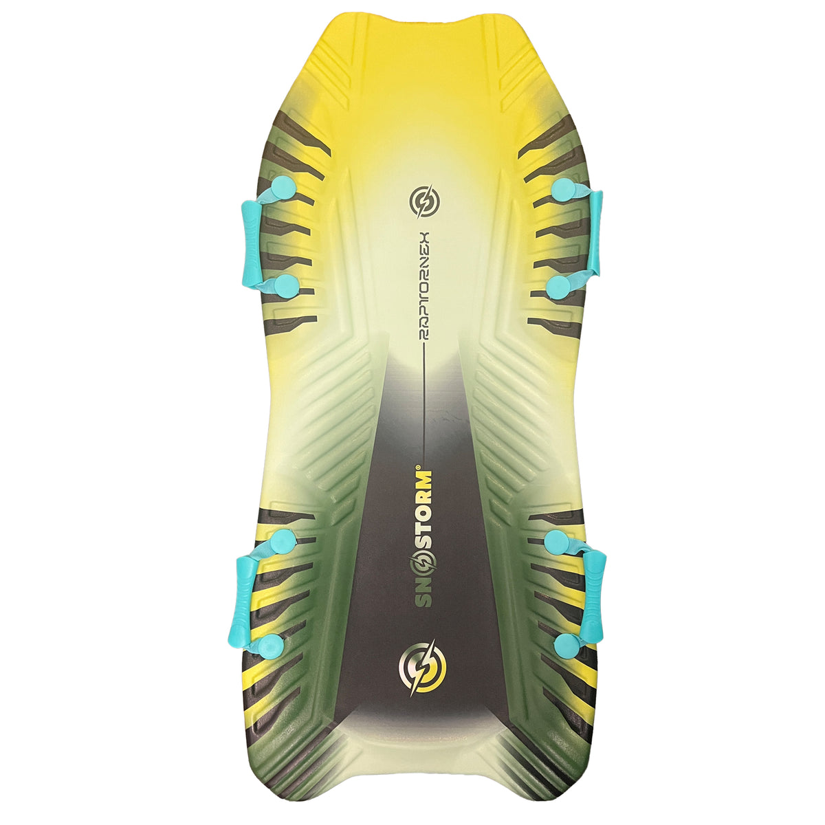 Sno‑Storm Snow Sled – Lightweight Foam Winter Sled for Youth & Adults, Durable EPS Core, Dual Grip Handles, Fast Toboggan Board for Snow Hills – Green