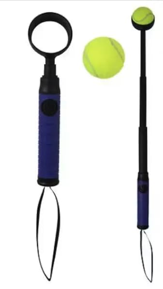 Hands-Free Dog Ball Launcher & Pickup Tool – Manual Spring-Powered Fetch Thrower for Small & Medium Dogs – No-Slobber Tennis Ball Grabber, Ergonomic Handle, Interactive Dog Toy