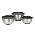 MIU Stainless Steel Mixing Bowl Set with Lids – 6-Piece Premium Kitchen Prep & Storage Set