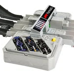 Hot Wheels Racing Formula 1 Grand Prix Circuit Track Set – 3 Die-Cast F1 Cars, Dual Race Modes & Booster Playset