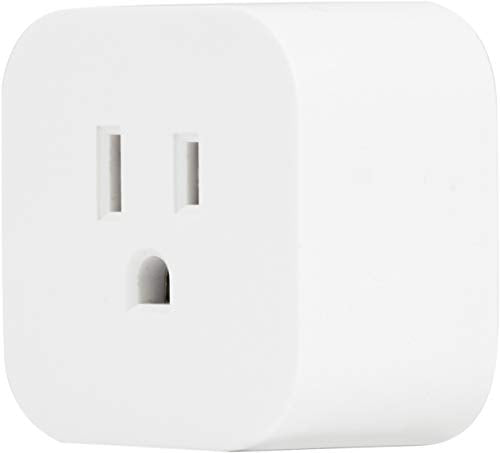 Enbrighten Wi-Fi Smart Light Switch, Indoor Micro Plug-In, 1 Grounded Outlet, No Hub Required, White | Model 51511