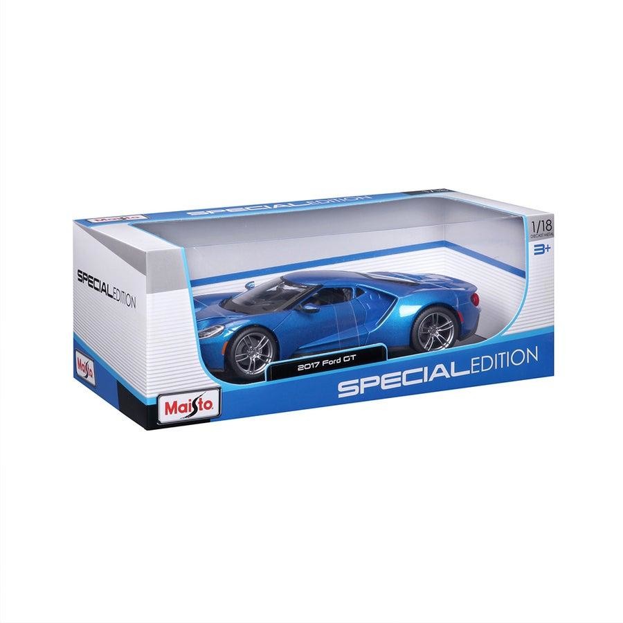 1:18 Scale 2017 Ford GT Die-Cast Model Car – Blue | Metal Alloy Replica Gift Collection