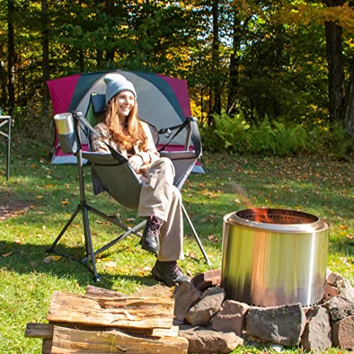 Rio Hammock Chair - Portable Swing Chair with Armrests & Drink Holder, 300 lb Capacity