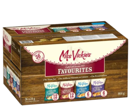 رقائق البطاطس سنو بيرد سويتس ميس فيكي المتنوعة، عبوة من 36 قطعة (36 × 24 غرام)
