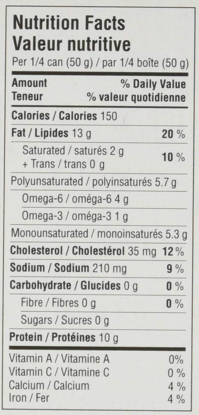 Kersen Boneless Canadian Sardine Fillets in Sunflower Oil, 8 x 200g (1.6 kg) | Kosher, High Protein, Ready to Eat