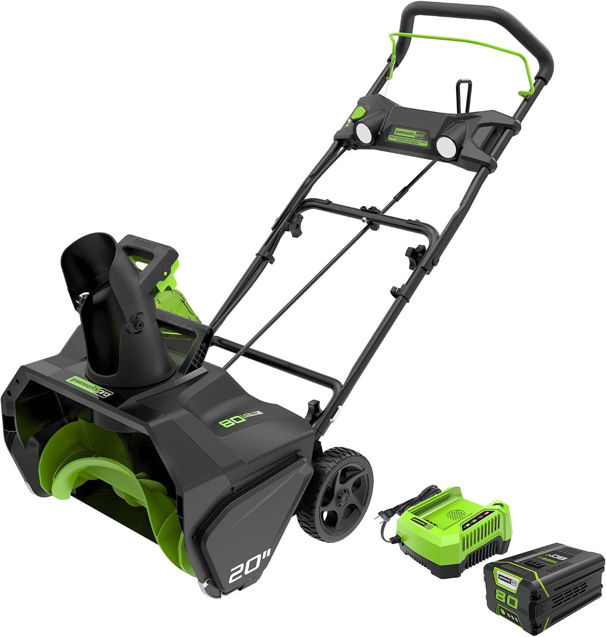 Greenworks Pro 80V 20" Cordless Snow Blower | 4Ah Battery & Charger Included | Model SN80L41
