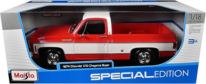 Model truck in packaging with Maisto branding