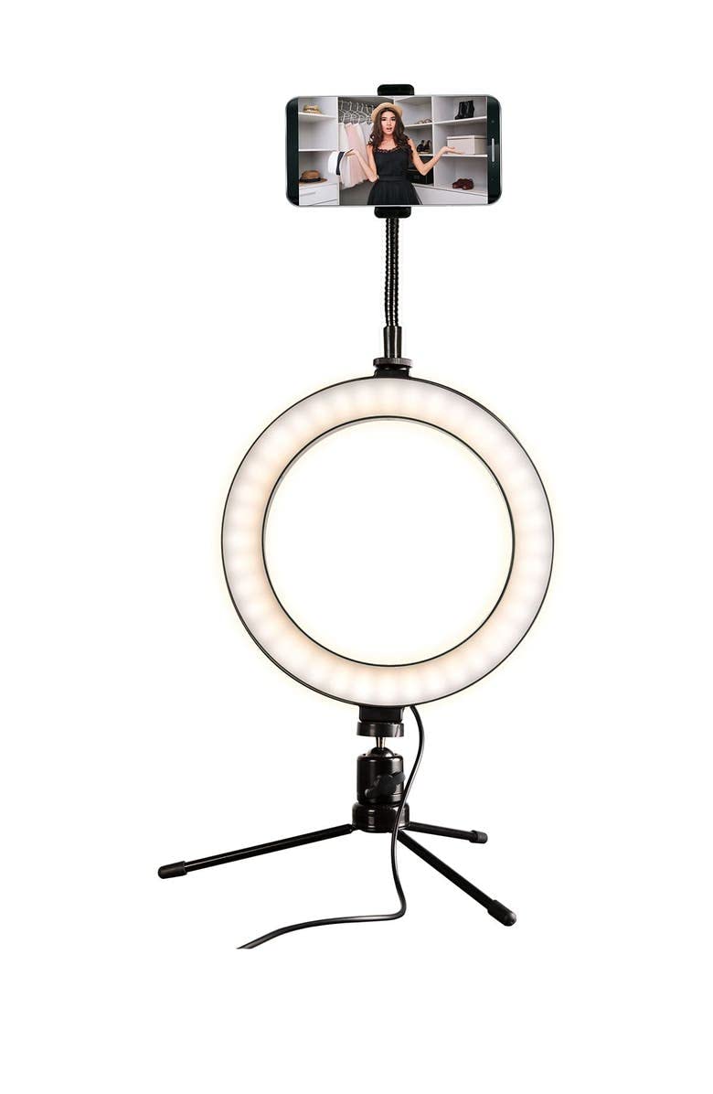 Brilliant Ideas 8-Inch LED Ring Light with Tripod & Phone Mount