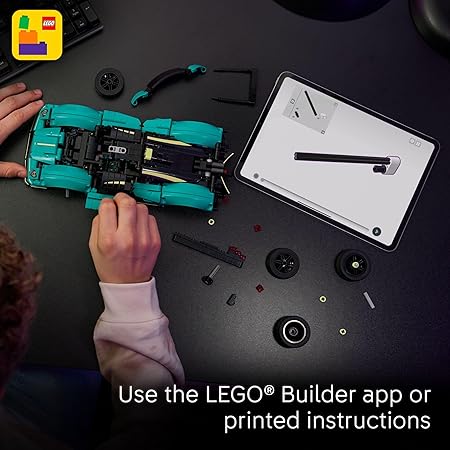 LEGO Technic Aston Martin Valkyrie 42208 – 707-Piece Sports Car Model Building Set for Ages 9+