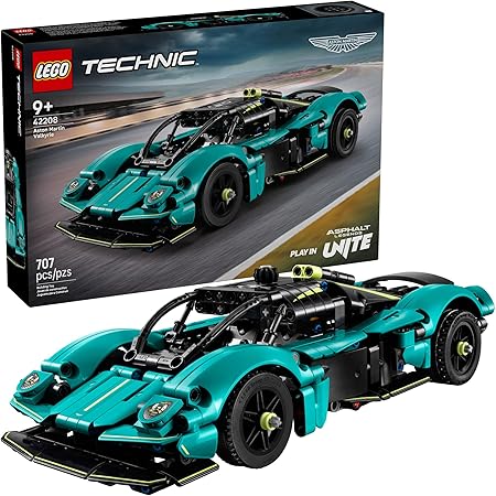 LEGO Technic Aston Martin Valkyrie 42208 – 707-Piece Sports Car Model Building Set for Ages 9+