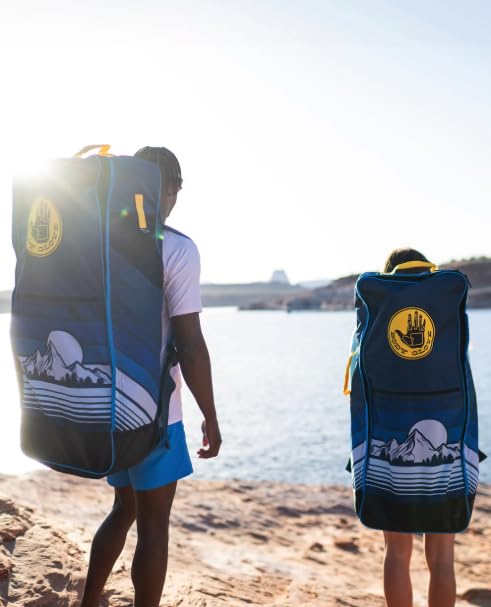 لوح التجديف القابل للنفخ Body Glove Performer GTS، لوح SUP مع جميع الملحقات، تصميم عريض وثابت، سطح مانع للانزلاق، ألواح تجديف قابلة للنفخ للشباب والكبار