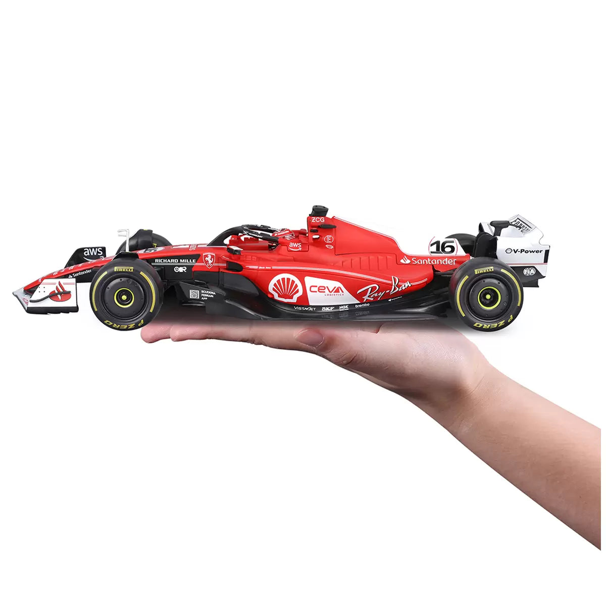 Bburago Ferrari SF-23 #16 Charles Leclerc | Las Vegas GP Livery 2023 | 1:18 Scale Formula 1 Diecast Model Car