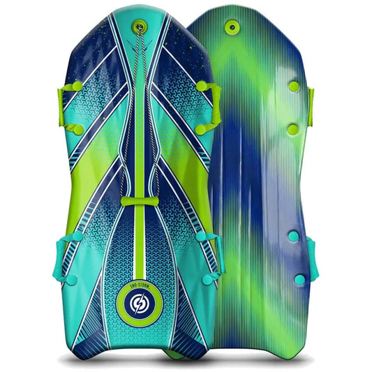 Sno-Storm Premium Foam Snow Sled 2-Pack – 50" Contoured Deck, Tow Rope & Handles – Lightweight Foam Sled for Kids & Adults – Durable Winter Snow Sledding Set