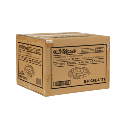 Café Express 12 + 16 oz Lid Kraft Bowl - Pack of 300