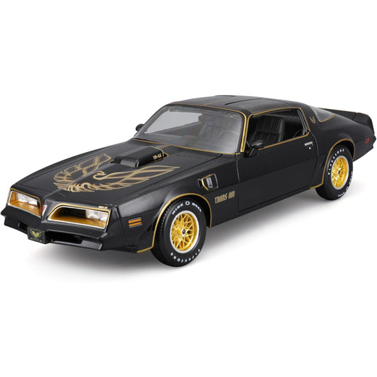Maisto 1:18 SE 1978 Pontiac Firebird Trans Am Black & Gold Rear Edition – Diecast Model Car (Special Edition Classic American Muscle)