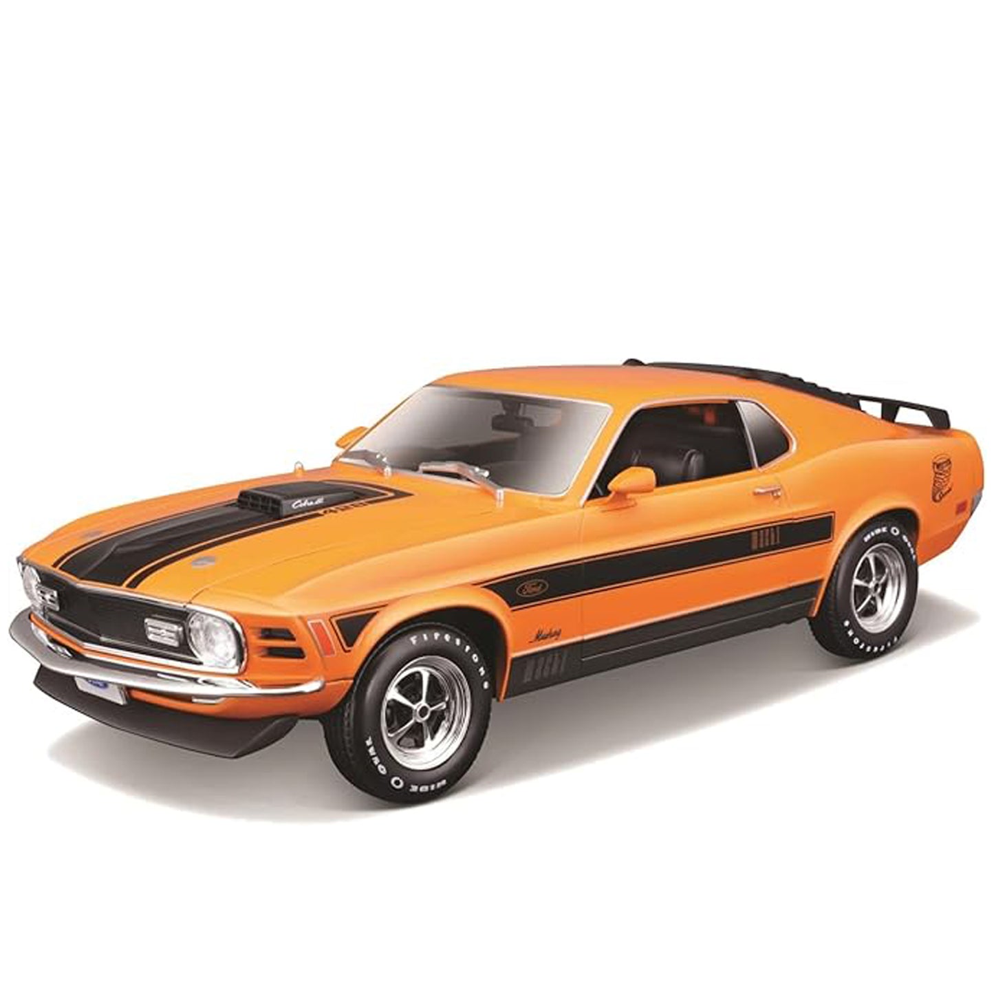 Maisto 1:18 1970 Ford Mustang Mach 1 Die-Cast Sports Car Scale Model – Compatible With Ford Mustang Mach-1 1970