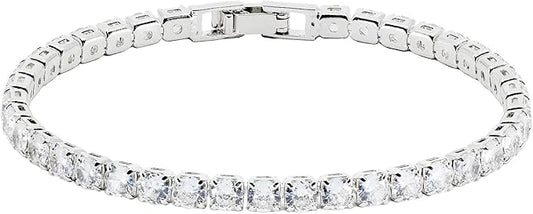Tennisarmband mit hoher Kratzfestigkeit, 18 Karat vergoldet, Schmuckstück für Mädchen und Frauen mit modernem Modeschmuck-Design