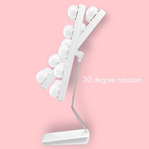 Conair True Glow Hollywood LED Vanity Mirror – 10X Magnification, 3 Light Settings, Touch Control