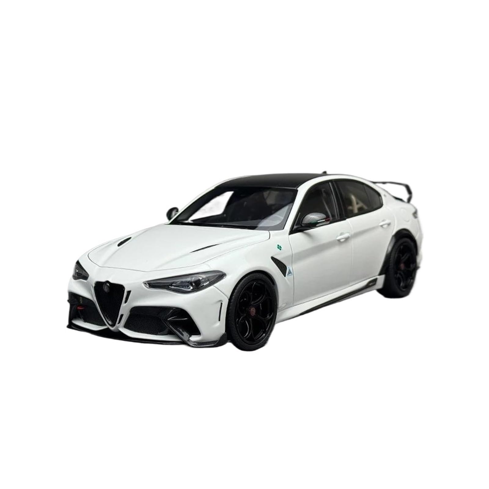 White sports car on a white background