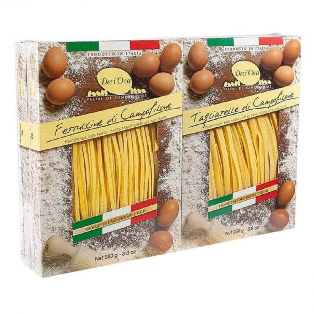 Deci'Ova Campofilone Traditional Egg Pasta 4-Pack (1kg) - Authentic Italian Pasta
