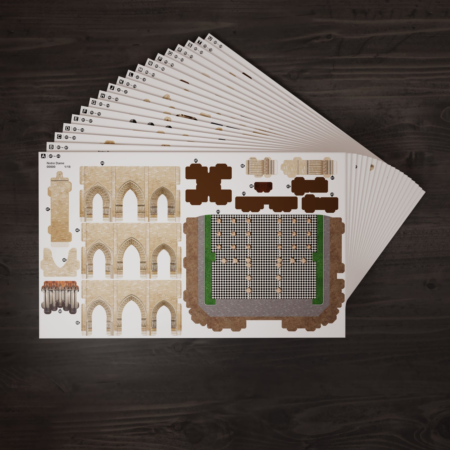 4D Build Architect Series Notre Dame 3D Model Kit with LED Lights – 317-Piece Puzzle Building Set for Adults & Teens (Ages 12+)