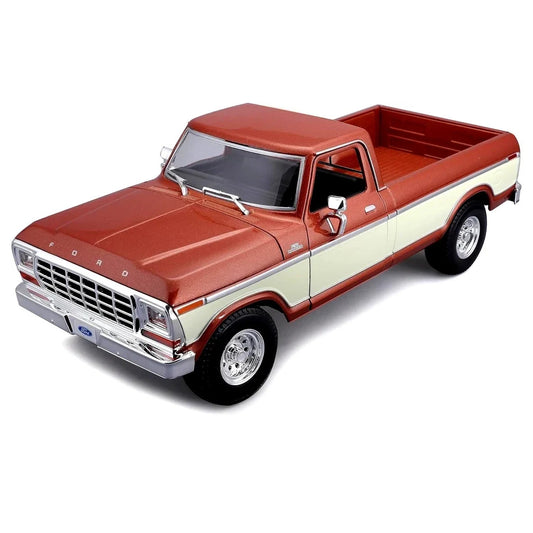 Maisto 1979 Ford F-150 Pickup Truck Brown | 1:18 Scale Diecast Model Car