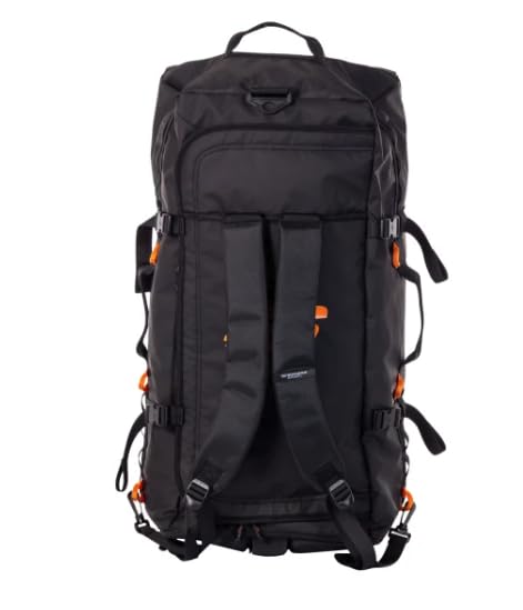 Rollbare Sporttasche mit Rollen und Rucksackgurten – Wasserabweisende Reise- und Sporttasche mit Fächern, Geländerollen und Tragegriffen für Sportler, Reisen und Wochenendausflüge