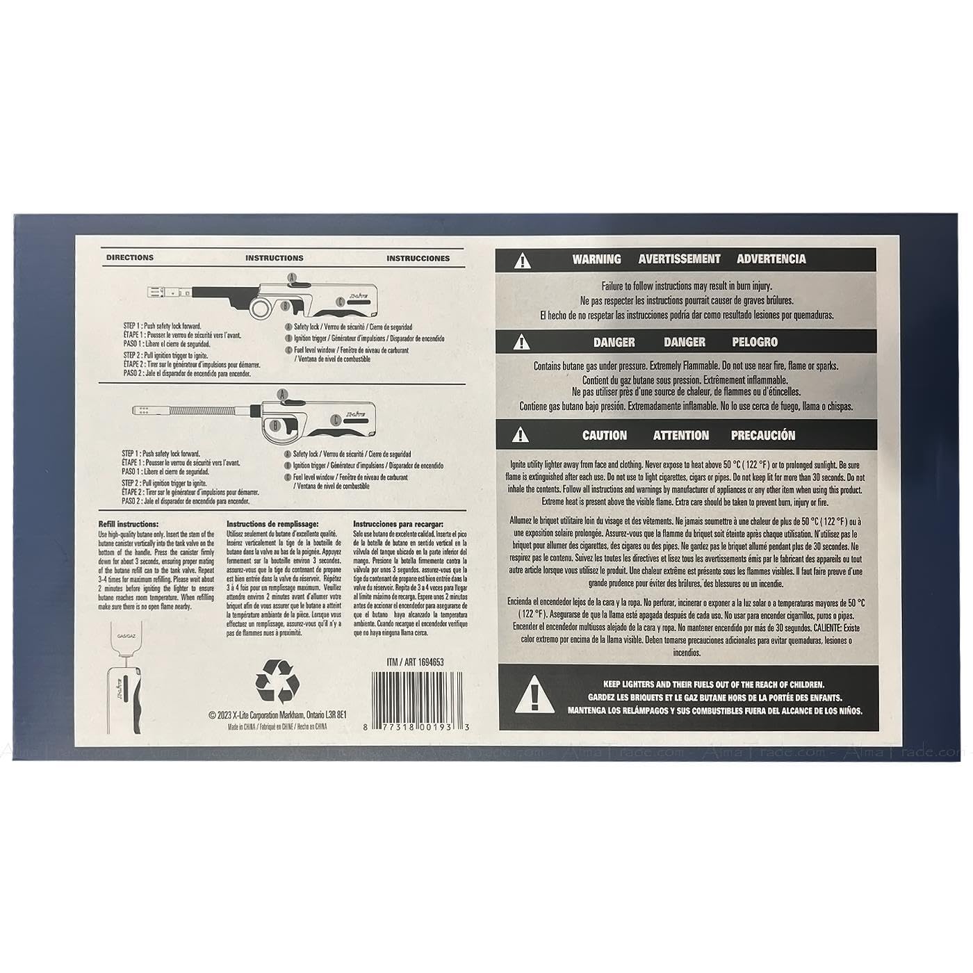 ولاعات إكس-لايت متعددة الأغراض - 5 ولاعات قابلة للطي ومقاومة للرياح وولاعة واحدة مرنة ومقاومة للرياح، مثالية للتخييم أو الشواء - مجموعة واحدة