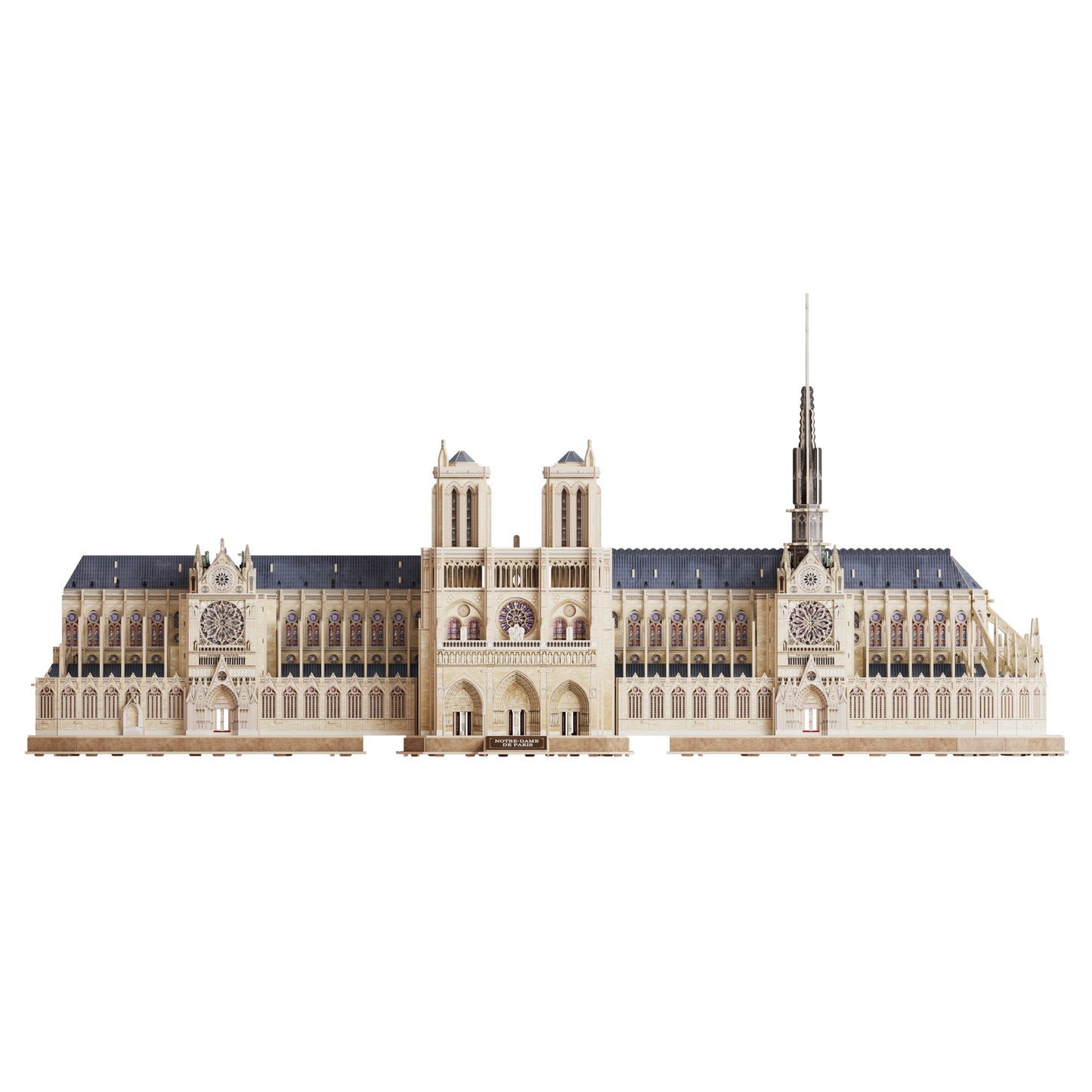 4D Build Architect Series Notre Dame 3D Model Kit with LED Lights – 317-Piece Puzzle Building Set for Adults & Teens (Ages 12+)