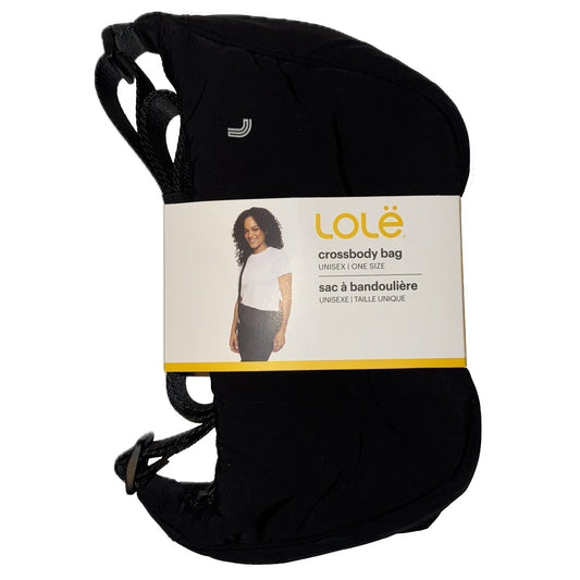 حقيبة كروس سوداء نسائية من لولي - حقيبة سفر خفيفة الوزن