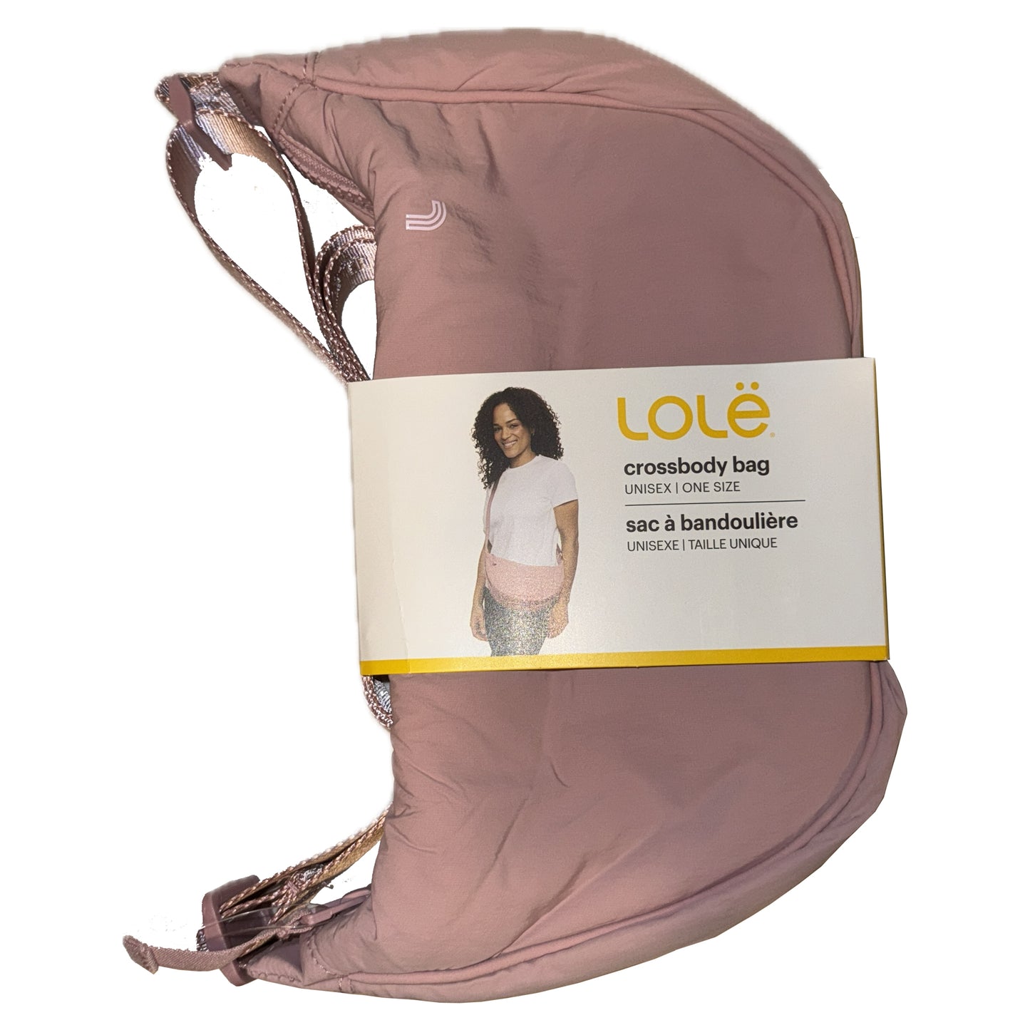 حقيبة كروسبودي وردية اللون من لولي للنساء - حقيبة سفر خفيفة الوزن